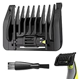 6-in-1 Adjustable Guard for Oblade QP2520 QP2530 QP2630 QP2620 QP2510 QP2521 QP2522 QP2531 QP6510, 1/2/3/4/5/6mm Trimmer Guards Replacement for Face and Body, Guide Comb with Cleaning Brush