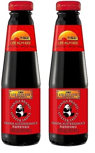 Lee Kum Kee Panda Austernsauce – Würzsauce mit Austerngeschmack – 1 x 207 ml (Packung mit 2)