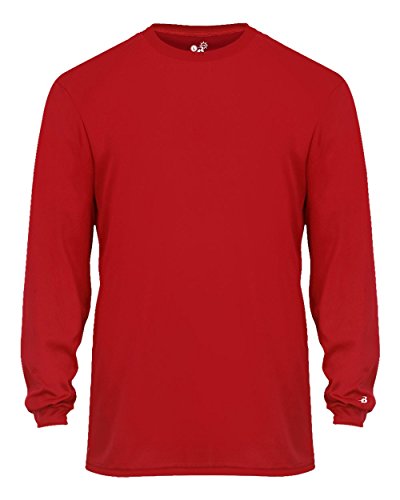 Badger Sport C2 Red Youth Medium Long Sleeve Wicking Tee