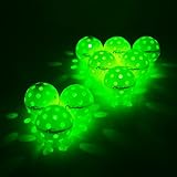 PickleStar LED Light Up Glow in The Dark Pickleballs, Official Size Outdoor 4 Pack LED Light Up Balls, Unique Gift for Pickleball Lovers
