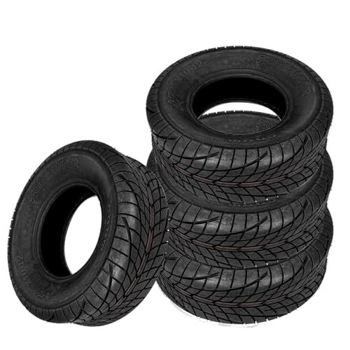 FORERUNNER 25x8-12 & 25x10-1 Flat Track Tires & Sport ATV UTV Tires, 10PR (Pack of 4, Tubeless)