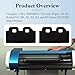 Ctuoptuo 2 Pcs 1000006517 Solvent Wiper, Fit for Roland VS, XR, XF, RE, RA and BN Series DX5/DX6 Inkjet Printers, for Models BN-20/VS-300/VS-420/VS-540/VS-640/VS-300i/VS-540i/RE-640/XF-640/XR-640