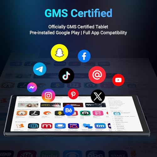 Image of Android 16 Tablet 10 Inch 30GB RAM 128GB ROM 1TB Expand, Octa-Core Processor, Widevine L1 HD IPS Touchscreen, WiFi 6 BT5.3 Dual Camera Face Unlock Tablet, Black