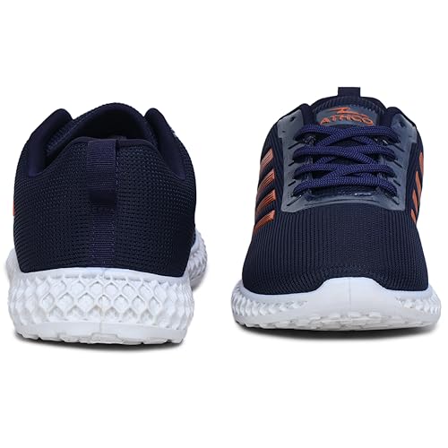 Image of ATHCO mens Kandy Running Shoes for Man Comfortable Men's Sports Shoes with Memory Foam Cushioned Insole Sports Shoes for Men Running Walking Lightweight Gym Shoe for Men Comfortable Stylish & Casual Walking Shoe for Man Anti Slip Gym Footwear