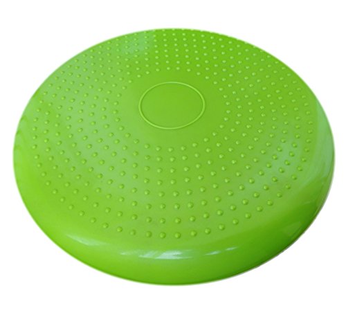 Image of AppleRound Inflated Wobble Cushion with Hand Pump, Air Stability Board (Extra Thick), Core Balance Disc for Adults, Sensory Wiggle Seat for Kids, Flexible Seating for All Age, 13.5in / 34cm Diameter
