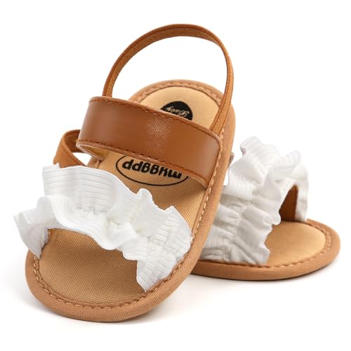 Image of Infant Baby Boys Girls Summer Sandals Party Wedding Dress Flats Shoes Newborn Crib Shoes First Walkers Prewalkers 0-18 Months
