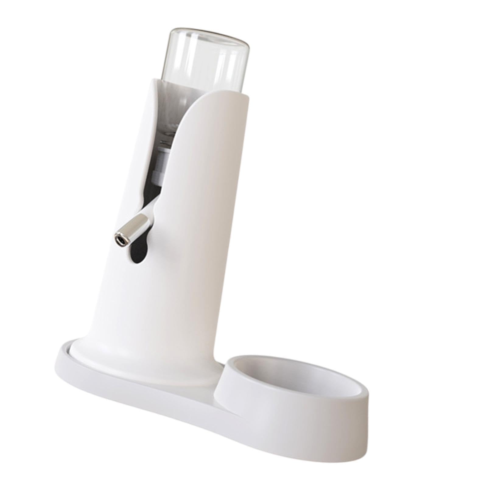 IEUDNS Hamster Water Bottle Water Dispenser with Bracket Dustproof Hamster Water Bottle with Stand Pet Supplies for Squirrel Parrots, White