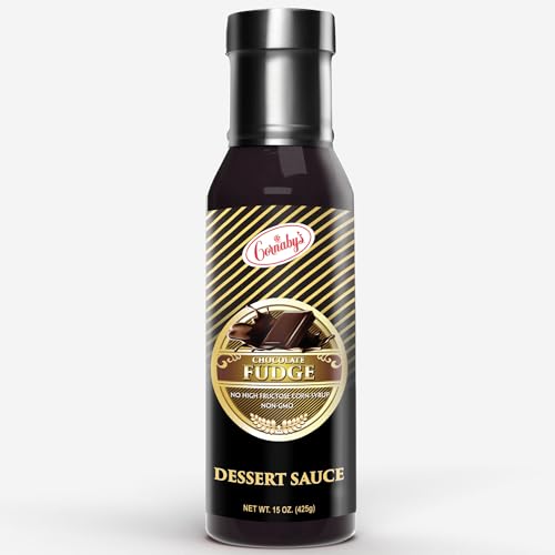 Gourmet Hot Fudge Dessert Sauce | Hot Fudge Sauce for Ice Cream Sundae Toppings or Dessert Topping - Plastic Bottle | Chocolate Fudge Sauce - Natural Fudge Topping, Pack of 1