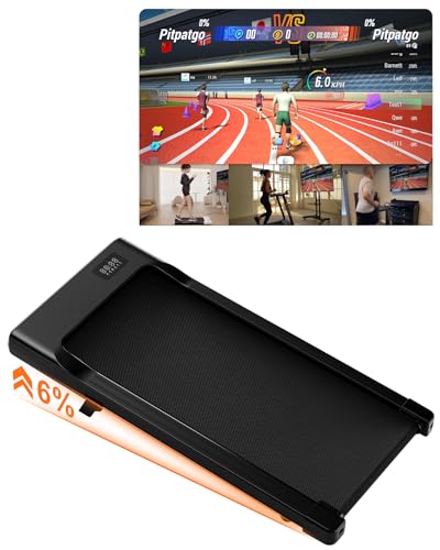 Superun Walking Pad Raceable 6% Incline 6/12km/h Under Desk Treadmill