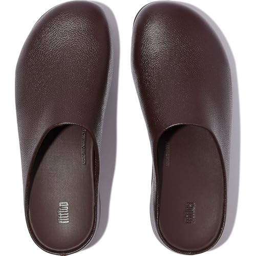 FitFlop Women's Shuv Tumbled-Leather Clogs Mule4