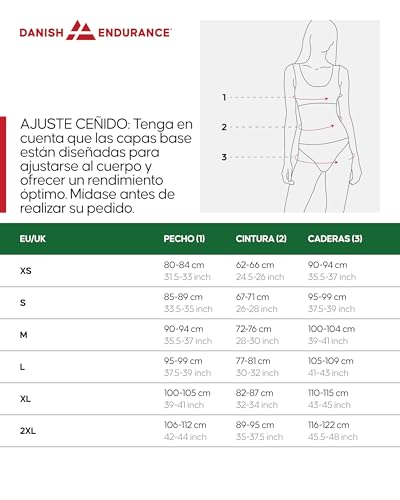 DANISH ENDURANCE Camiseta de Manga Larga de Lana Merino para Mujer, Ropa Interior Térmica Premium, Negro, S