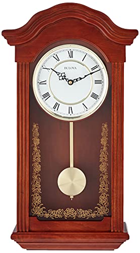 Bulova C4443 Baronet Chiming Clock, Mahogany #TOP1