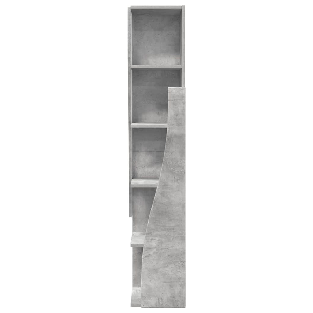 Genérico Armario de Esquina Gris Concreto 27,5x27x140cm,Mobiliario,Armarios y Almacenamiento,Taquillas y armarios de Almacenamiento,Gris,889868