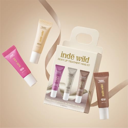 Image of indē wild Dewy Lip Balm | Hydrating & Plumping | Lasts 8+ hours | Nude & Non-Sticky | With Natural Desi Ghee, Peptides, Hyaluronic Acid & Shea Butter | Korean Formulation