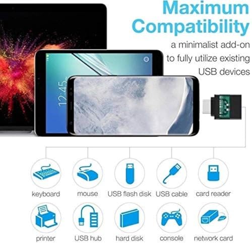 Image of Anjo 3 in 1 Combo of Wired Keyboard, 3 in 1 Cleaning Kit 100ml with Cloth & Brush, OTG C Male to A Type Female