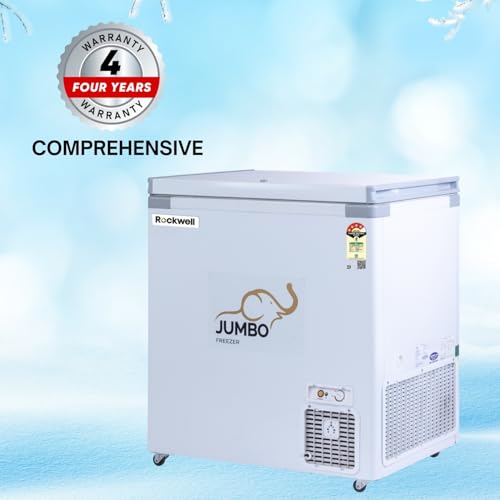 Image of Rockwell 250SDU Single Door 4 Star Convertible Deep Freezer | Fast Cooling, Low Power Consumption, 4 Year Warranty, Energy Efficient, Ideal for Small Families, Freezer or Cooler Mode