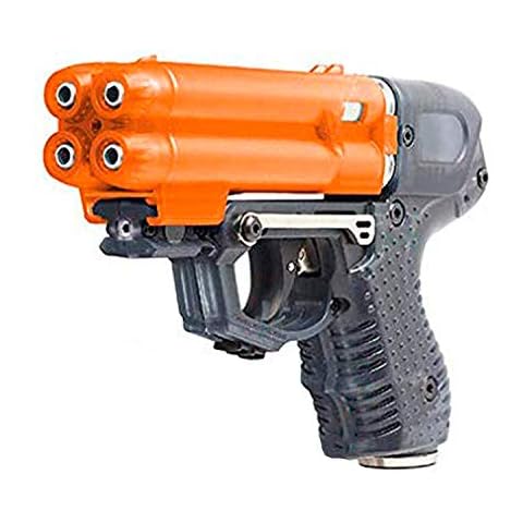 PIEXON Pfefferspraypistole JPX6 mit 4 Schuss Speedloader Tierabwehrgerät Cover