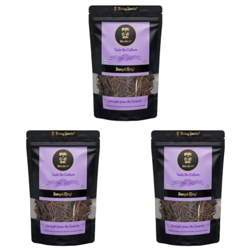 Image of Being Bania Authentic Rajasthani Sangri 150gms | Dry Vegetable | Ready to Cook | Premium and Hand Picked | Free Recipe | Ker Sangar sabji | Sangari (Pack of 3)