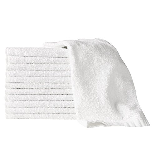 Salon & Barber Towels White 100% Cotton 12pack