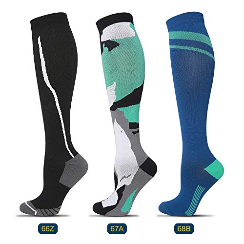 Meias Esportivas, Andoer Meias de pressão esportiva, masculino, feminino, meias de compressão, elást