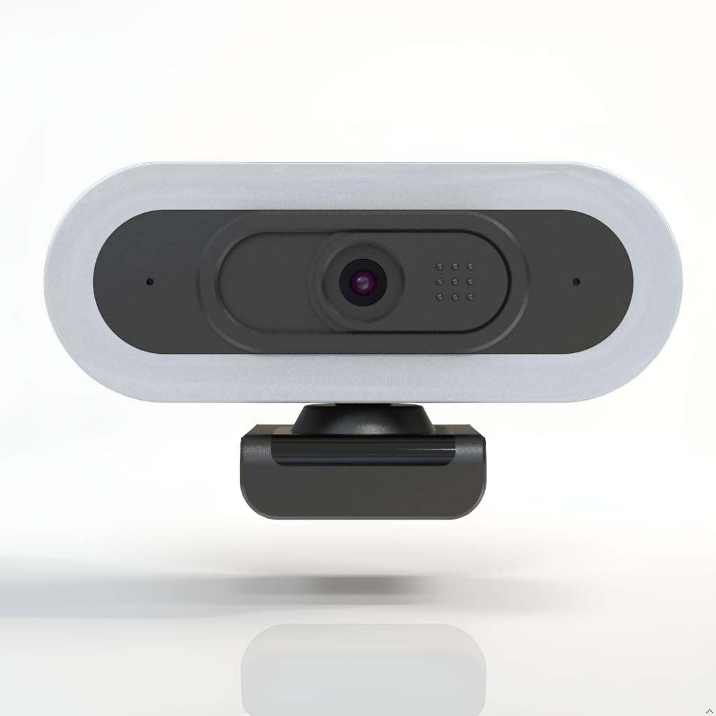 Cámara web W4 de enfoque automático con micrófonos duales y luz LED, 1080P 60 fps/2K 50 fps, cámara de transmisión USB para PC, portátil, Switch 2, escritorio, Plug and Play
