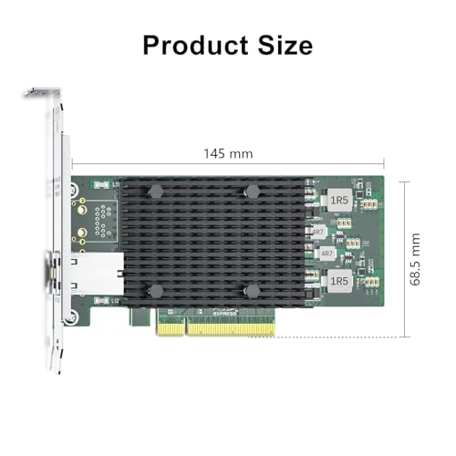 ipolex 10GbE Intel X520-DA1 82599ES Chipset Ethernet Converged Network Adapter NIC Single SFP Port PCI Express 2.0 X8 Intel X540-T1 (1xRJ45 port)
