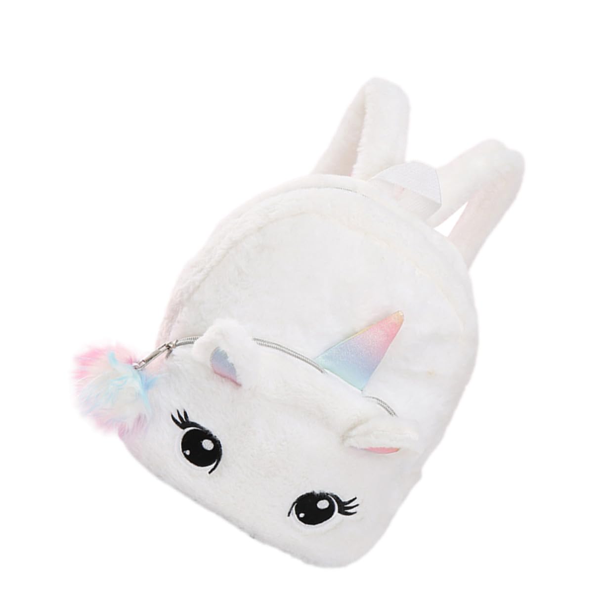 SHERCHPRY 2pièces à Garçon Fille Licorne Peluche Scolaire Créatif Et Pratique Pour Voyage Et Sorties Blanc