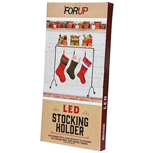 FORUP Christmas Stocking Holder Stand Hangers (Christmas Train) - Thumbnail 5