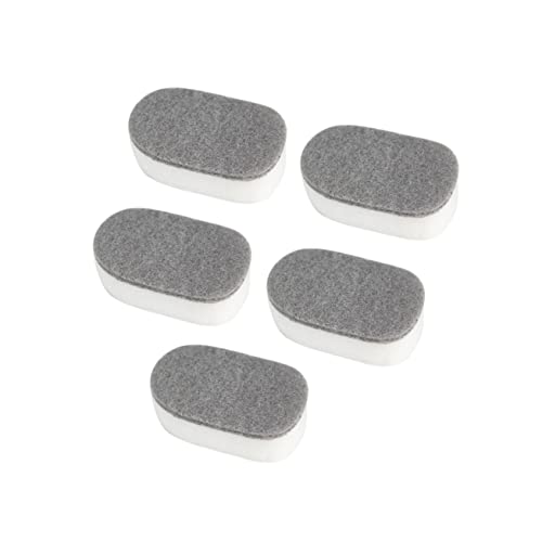 WOFASHPURET 5Pcs Kitchen Cleaning Sponge Durable Grey White Scouring Pads for Dishwashing Long Lasting Use for Household Cleaning