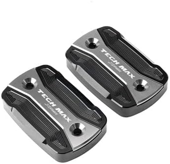 Pasuje do YAMAHA XMAX 125 Xmax300 Techmax X-MAX 125/300 2020 para przedni cylinder sprzęgła hamulca pokrywa zbiornika płynu (kolor: szary)