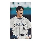 タオル 写真 おおたに しょうへい大谷 翔平 (11) 吸水速乾 洗顔ホテル仕様 ソフトビーチスイミング速乾スポーツフェイスタオル 旅行業務用エステタオル