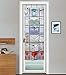MISSLO Over the Door Shoe Organizer with 6 Extra Large Mesh Storage Pockets Hanging Shoe Holder Hanger, White