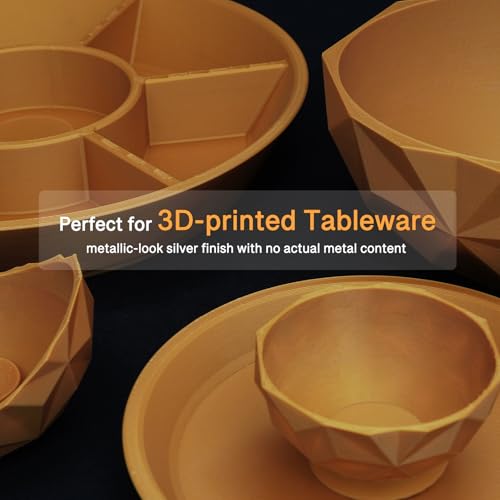 Filament PLA de qualité alimentaire 1.75mm doré pour vaisselle imprimée 3D - 4