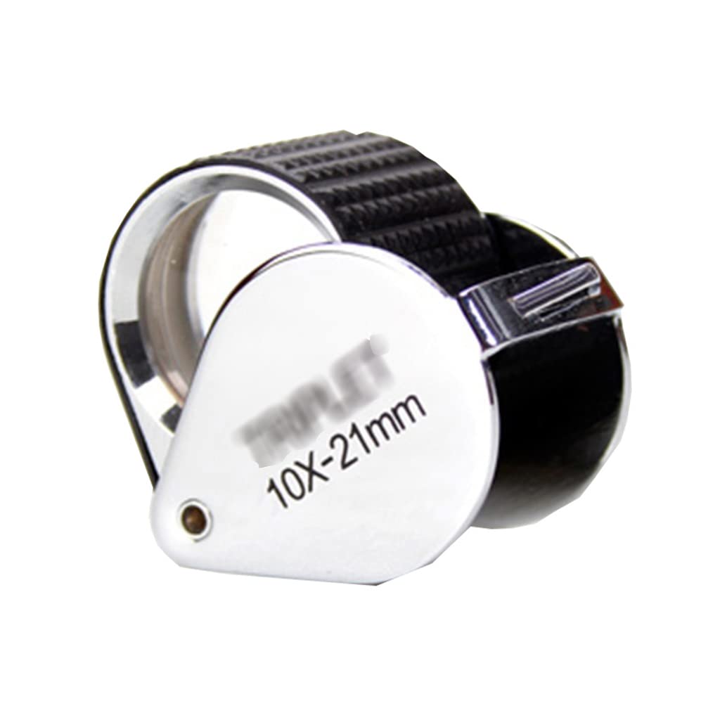 Loupe à bijoux optique 10x Simple Wisdom avec lentille pliable de 21 mm