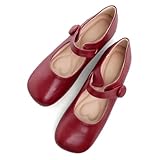 Diese klassischen Mary Jane Schuhe sind ein Muss im Kleiderschrank. Von formeller bis täglicher Kleidung, flache Schuhe mit allen Kleidungsstilen und Jahreszeiten.