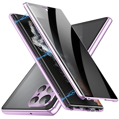 Coque S24 Ultra protection 360 anti-espion et pare-chocs métal