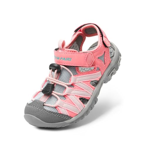 Image of DREAM PAIRS Boys Girls Closed-Toe Outdoor Summer Water Sport Sandals for Toddler /Little /Big Kid