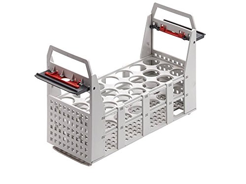 Julabo9970303 Test Tube Rack for use in PURA Water Baths and CORIO products to 100°C for 21 Tubes, 30 mm Diameter, Plastic