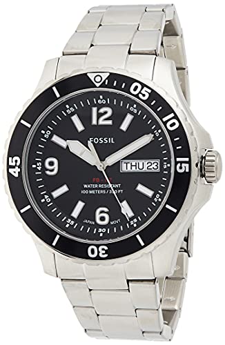 Fossil Montre pour Homme FB-02, Date à Trois Mains, Acier Inoxydable, FS5687