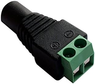 10 Male and 10 Female 12v DC Power Jack Adapter Connector for Led Strip CCTV Camera