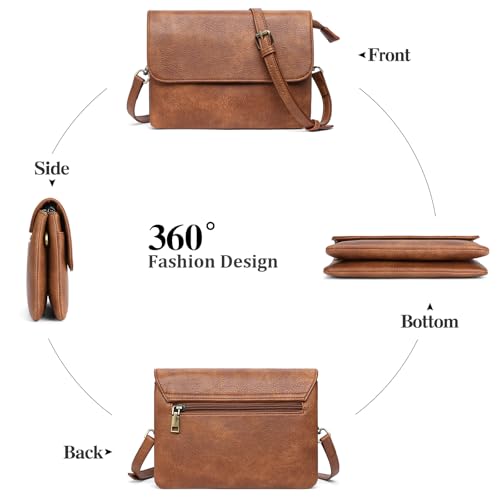 GAEKEAO Crossbody Bags for Women Cell Phone Purse RFID Blocking Vegan Leather Handbags with Adjustable Strap and Card Slots3