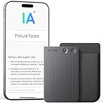 Plaud Note Enregistreur Vocal IA avec Étui Dictaphone Enregistreur Vocal Numérique Contrôle par App Transcription et Résumé IA Prise en Charge de 112 Langues Conçu pour Conférences Réunions Appels