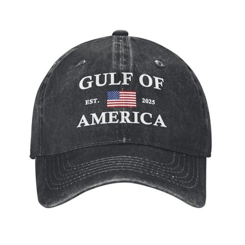 Gulf of Mexico Denim Hats Men Gulf of Mexico Printed Casual Baseball Cap Unisex Hat