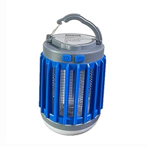 Mosquito Killer Lamp voor Solar, verlichting 3W Mosquito Fly Zapper 1.2W, Bug Zapper of Fly Killer voor Indoor Outdoor, SOS Noodverlichting, USB Electric Fly Killer Light,Blue