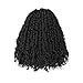 ToyoTress Tiana Passion Twist Hair - 10 inch 8 Packs Pre-Twisted Passion Twists, Pre-Looped Crochet Braids Made Of Bohemian Hair Synthetic Braiding Hair Extension (10 Inch, 1B-8P)