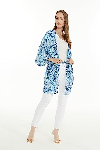 Image of Women's Hawaiian Open Front Kimono Top Signature Prints | Open Front Design; Lightweight Rayon; Signature Tropical Prints; Relaxed Fit; Resort Vacation Style