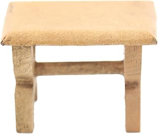 Melody Jane Dollhouse Pioneer Wooden Leather Spanish Stool Hacienda Dining Room Furniture