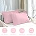 Organic Cotton Toddler Pillowcase 2 Pack, 14x20 Travel Pillow Case Cover, Soft & Breathable Small Pillow Case for Babies Girls, Fits Pillows sizesd 13 x 18 or 12x 16 for Kids Bedding Pillow Cover