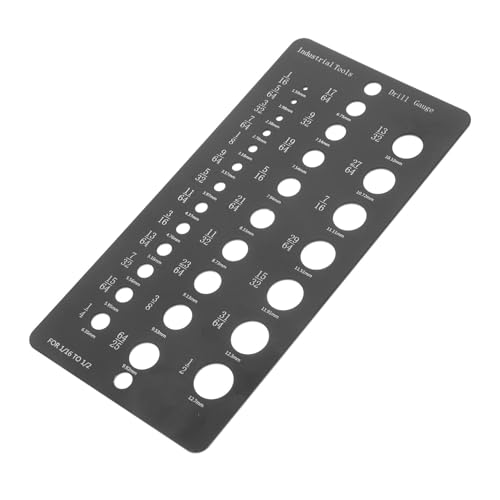 MUCKLILY Drill Bit Gauge Tool for Bolt Nut Sizing High Precision Measuring Ruler