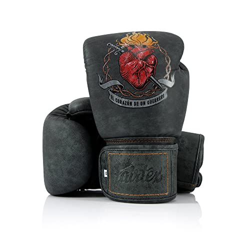Fairtex Heart of a Warrior Boxing Gloves | Fairtex Muay Thai Gloves Made with Syntek Leather...